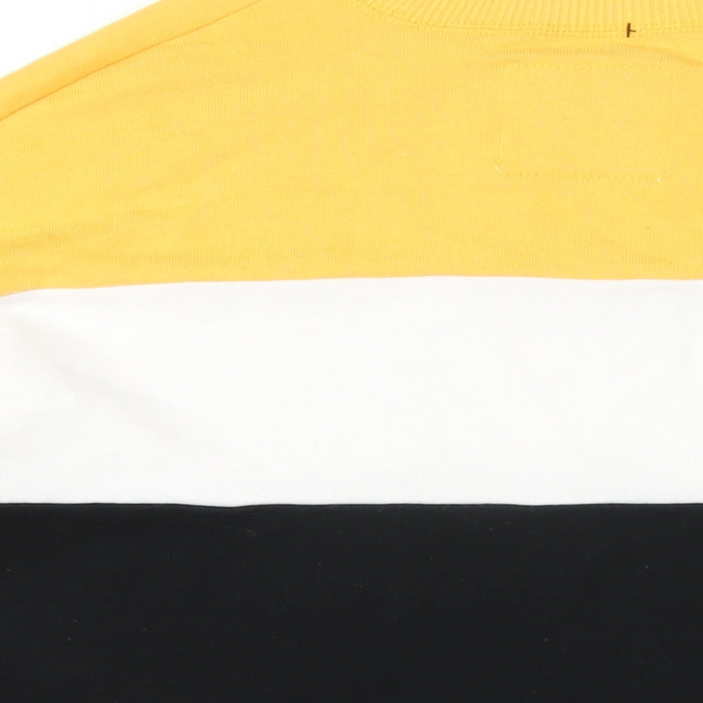 Hollister Womens Black Striped Cotton Pullover Sweatshirt Size XS Pullover