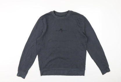 Mens UK Size S River Island Grey Pullover Sweatshirt
