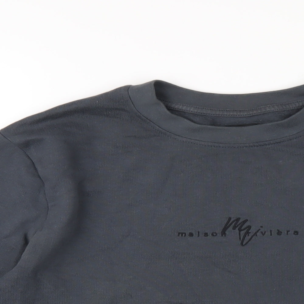 Mens UK Size S River Island Grey Pullover Sweatshirt