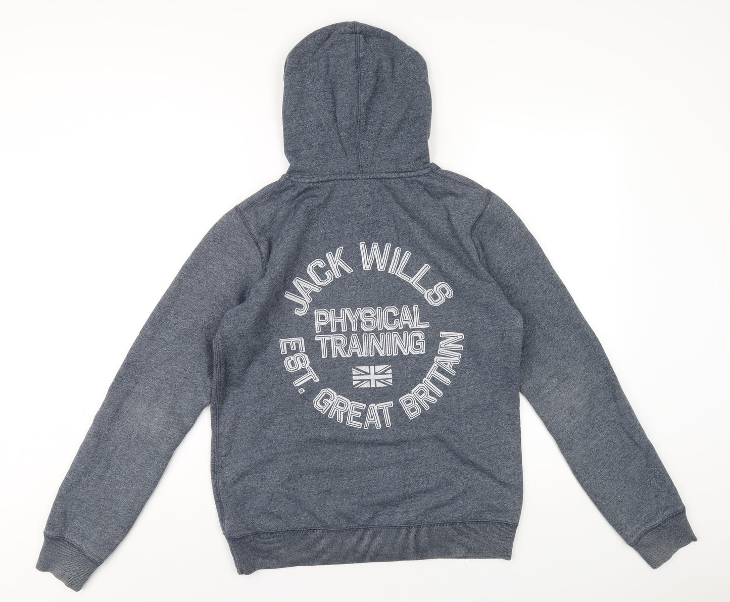 Womens UK Size 12 Jack Wills Blue Pullover Hoodie