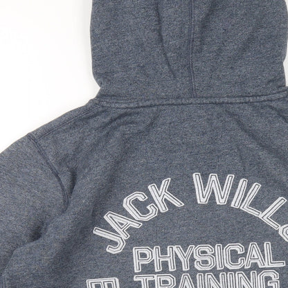 Womens UK Size 12 Jack Wills Blue Pullover Hoodie