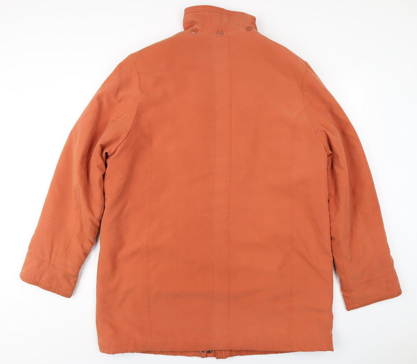 Klass Womens Orange Jacket Coat Size XL Zip