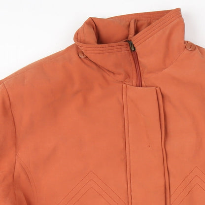 Klass Womens Orange Jacket Coat Size XL Zip