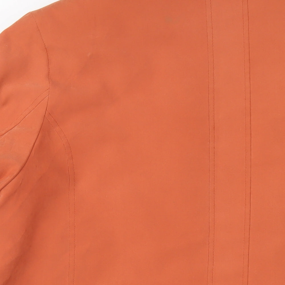 Klass Womens Orange Jacket Coat Size XL Zip