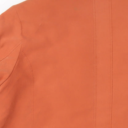 Klass Womens Orange Jacket Coat Size XL Zip