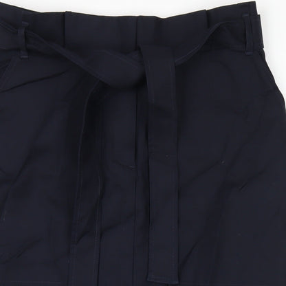 Autograph Womens Blue Cotton Straight & Pencil Skirt Size 12 Zip