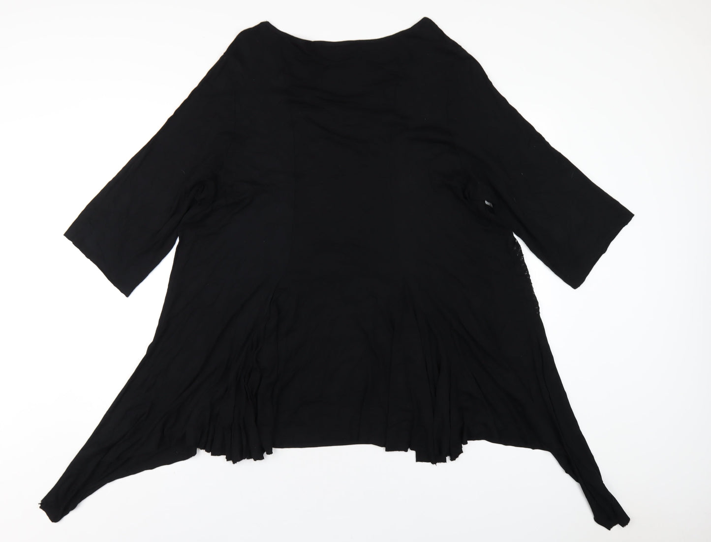Womens UK Size 22 Deane & White Black Basic T-Shirt