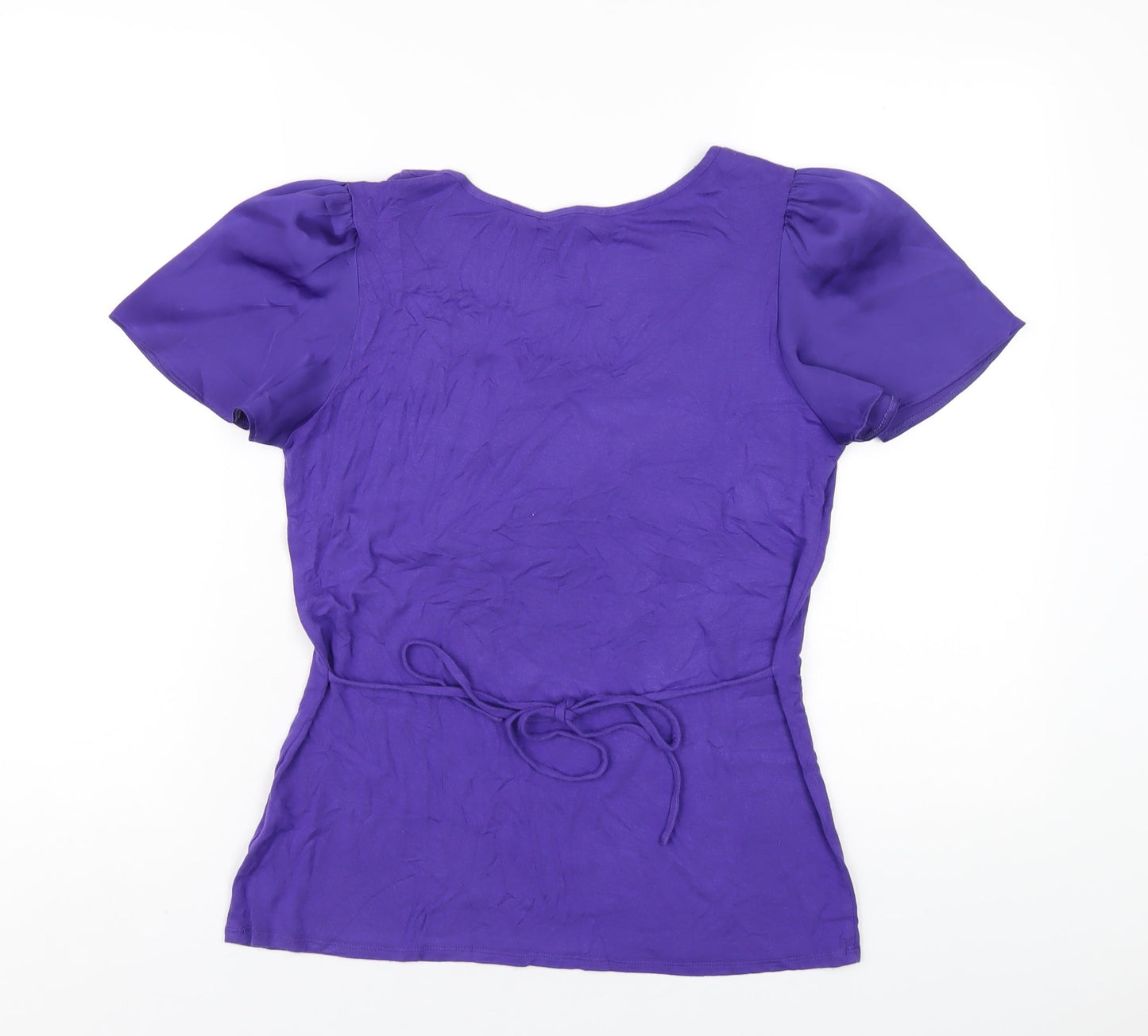 Womens UK Size 10 David Emanuel Purple Basic T-Shirt