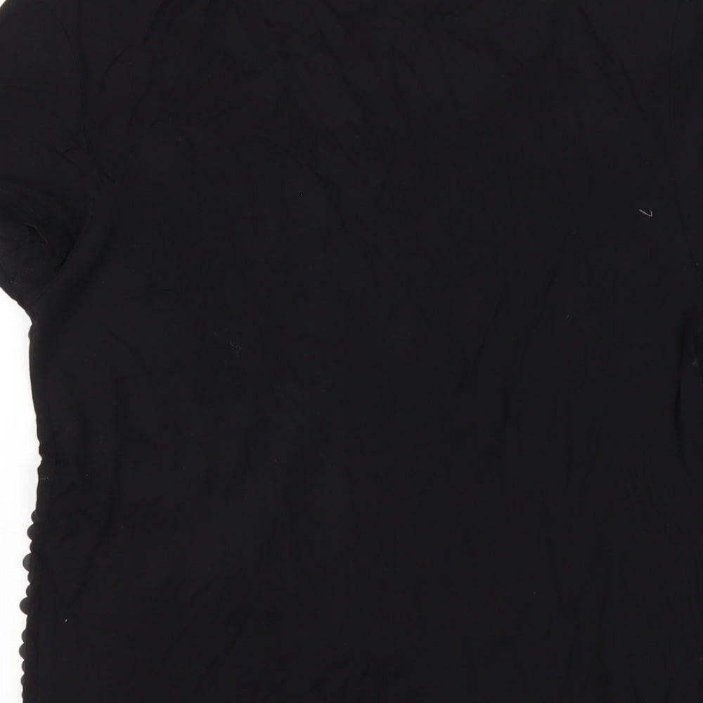 Womens UK Size 10 NEXT Black Basic T-Shirt
