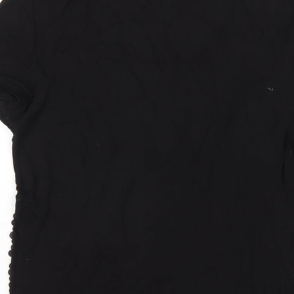 Womens UK Size 10 NEXT Black Basic T-Shirt