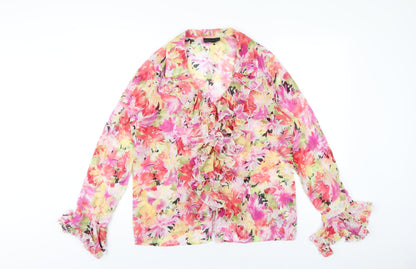 Womens UK Size 12 Antonino Philosophy Multicoloured Basic Blouse