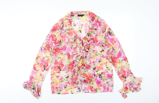 Womens UK Size 12 Antonino Philosophy Multicoloured Basic Blouse