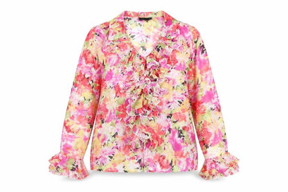 Womens UK Size 12 Antonino Philosophy Multicoloured Basic Blouse