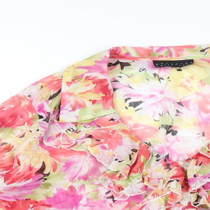 Womens UK Size 12 Antonino Philosophy Multicoloured Basic Blouse