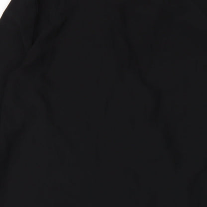 Mango Womens Black Polyester A-Line Size M V-Neck Pullover