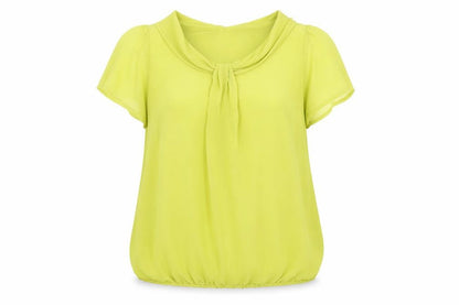 Roman Womens Green Polyester Basic T-Shirt Size 14 Round Neck
