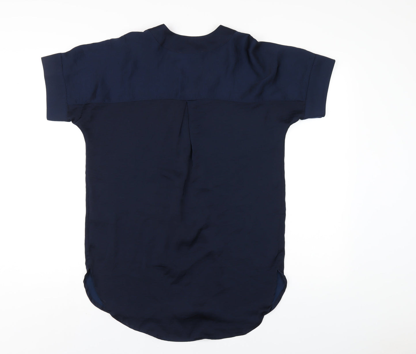 Womens UK Size 6 Marks and Spencer Blue Basic Blouse