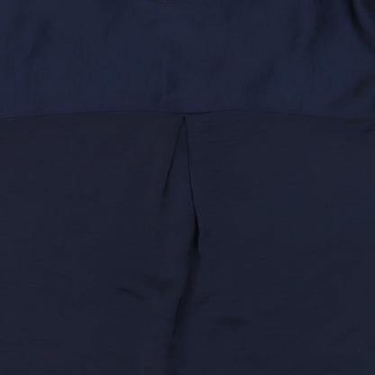 Womens UK Size 6 Marks and Spencer Blue Basic Blouse