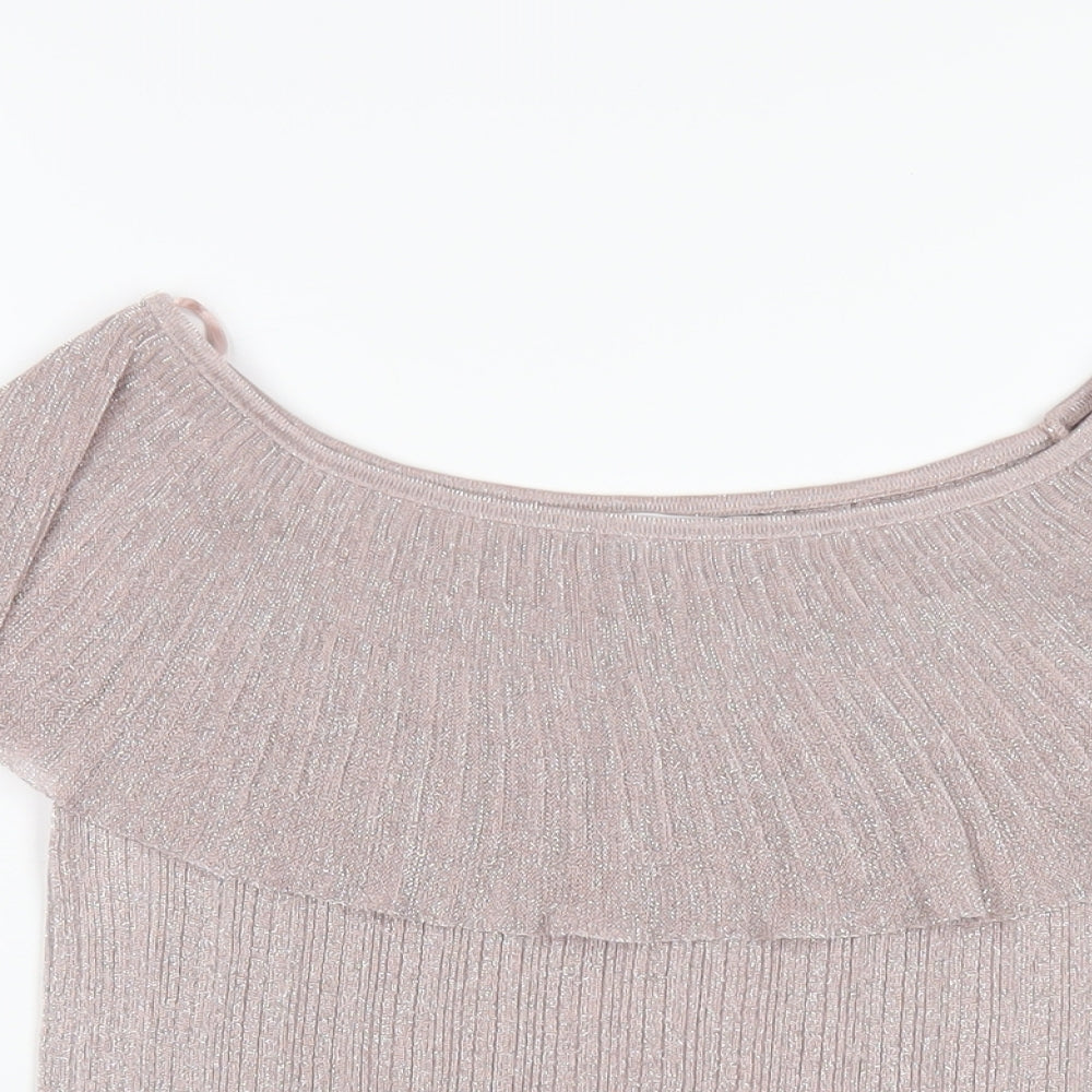 Womens UK Size 10 NEXT Pink Basic T-Shirt