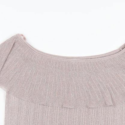Womens UK Size 10 NEXT Pink Basic T-Shirt