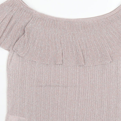 Womens UK Size 10 NEXT Pink Basic T-Shirt
