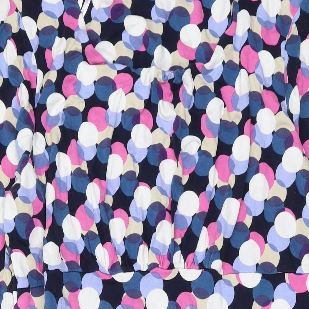 Maine Womens Multicoloured Geometric Viscose A-Line Size 18 Scoop Neck Pullover