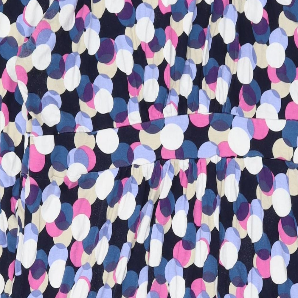 Maine Womens Multicoloured Geometric Viscose A-Line Size 18 Scoop Neck Pullover