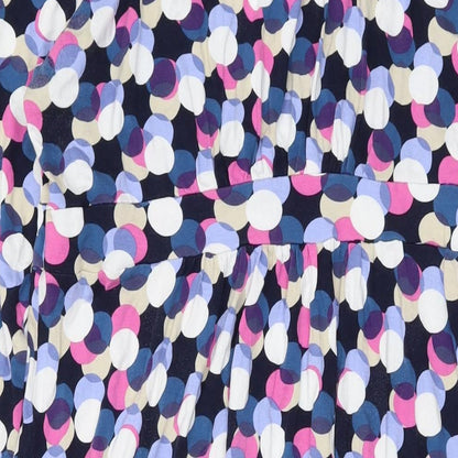 Maine Womens Multicoloured Geometric Viscose A-Line Size 18 Scoop Neck Pullover