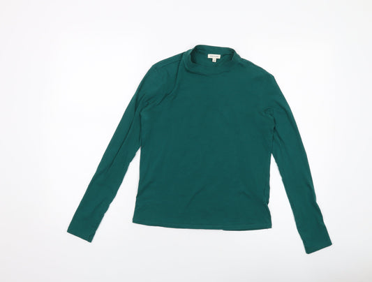 Womens UK Size 10 River Island Green Basic T-Shirt