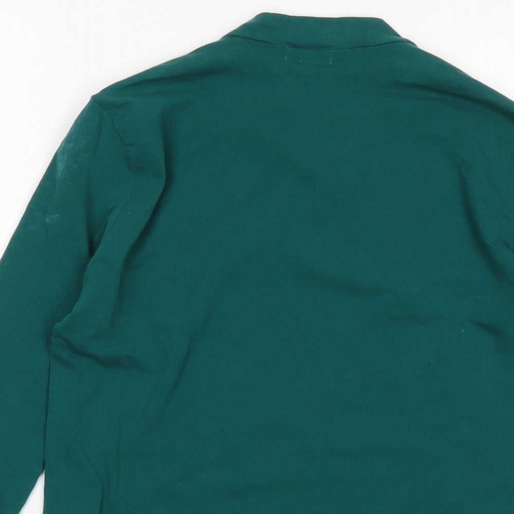 Womens UK Size 10 River Island Green Basic T-Shirt