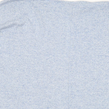 Womens UK Size 12 Apricot Blue Basic Blouse
