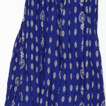 New Look Womens Black Geometric Viscose Playsuit One-Piece Size 8 Pullover