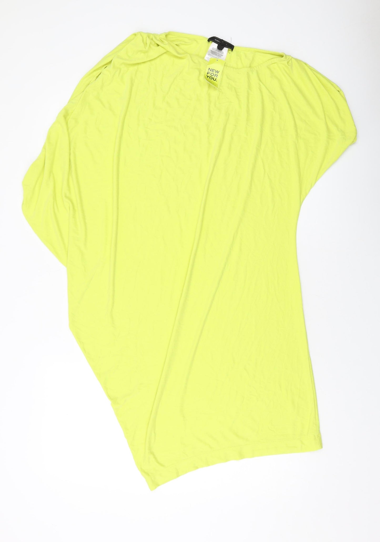 Womens UK Size S BCBGMAXAZRIA Yellow Tunic Blouse