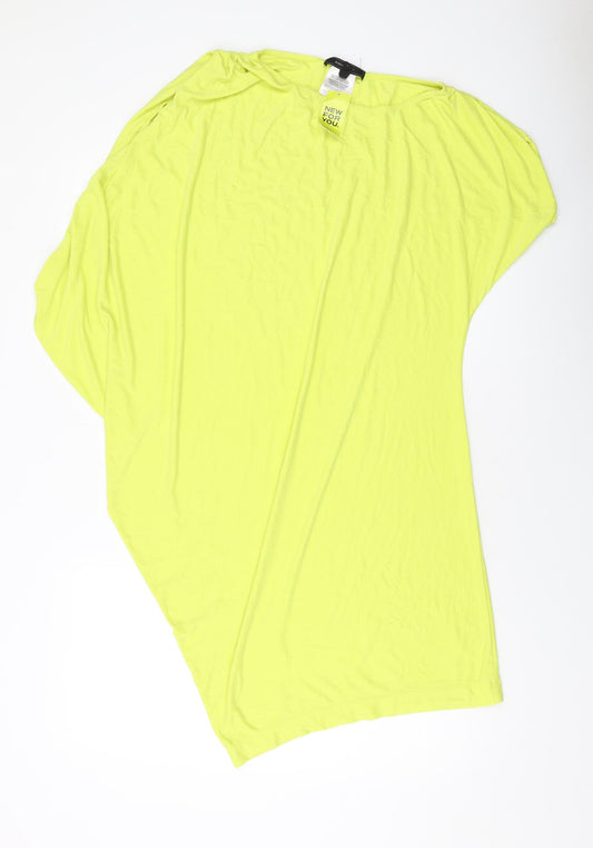 Womens UK Size S BCBGMAXAZRIA Yellow Tunic Blouse
