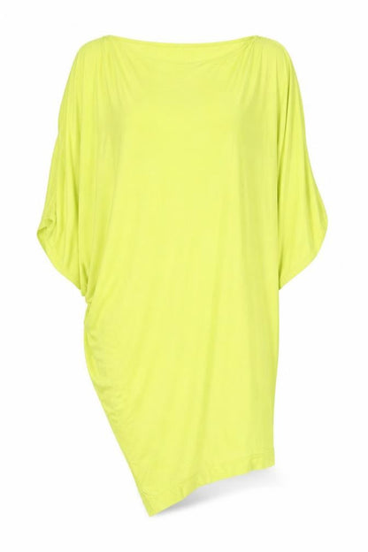 Womens UK Size S BCBGMAXAZRIA Yellow Tunic Blouse