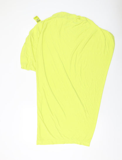 Womens UK Size S BCBGMAXAZRIA Yellow Tunic Blouse