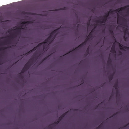 Womens UK Size M Collection Purple Basic Button-Up