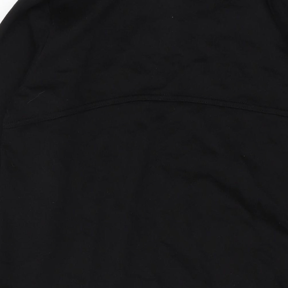 Womens UK Size S Cameo Rose Black Tunic Blouse