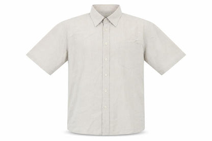 HARBOUR BAY Mens Beige Plaid Polyester Button-Up Size XL Collared Button