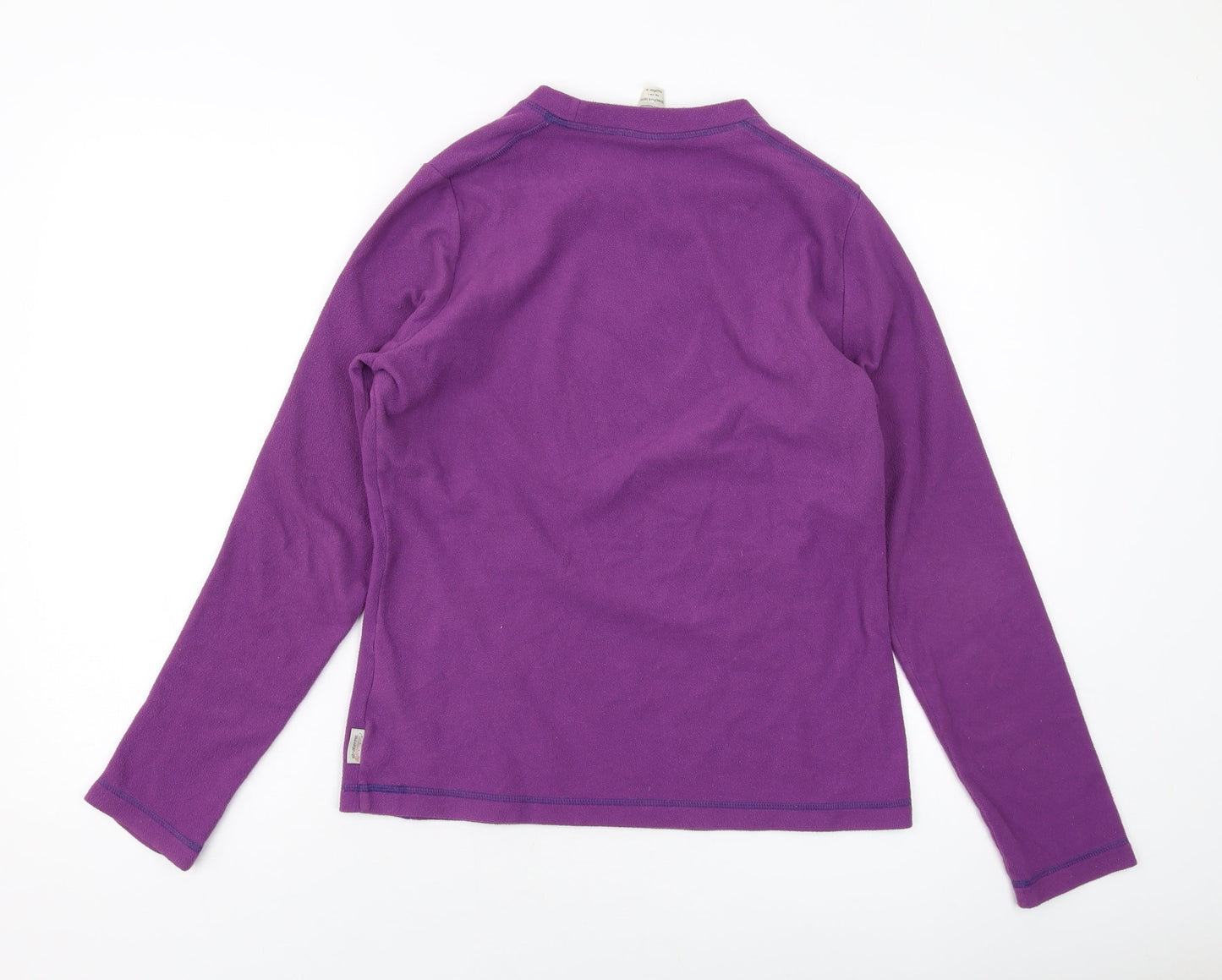 Quechua Womens Purple Polyester Pullover Sweatshirt Size 12 Pullover