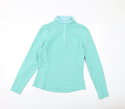 Quechua Womens Green Polyester Pullover Sweatshirt Size S Zip