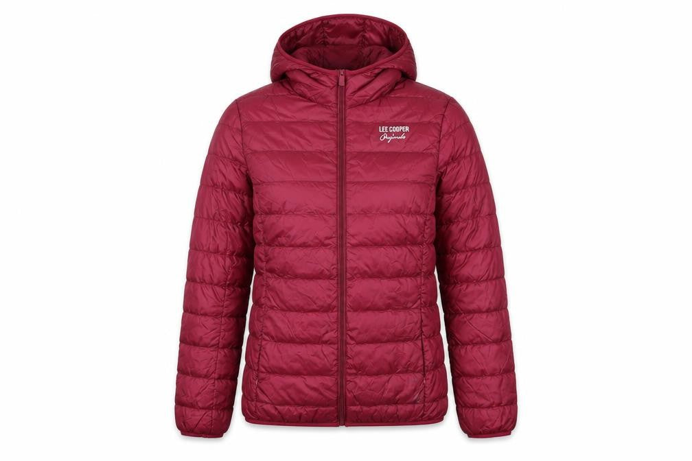 Womens UK Size 8 Lee Cooper Red Puffer Jacket