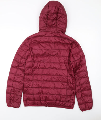 Womens UK Size 8 Lee Cooper Red Puffer Jacket