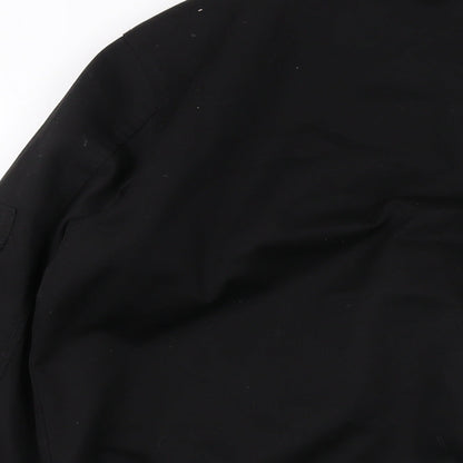 ASOS Mens Black Bomber Jacket Jacket Size M Zip