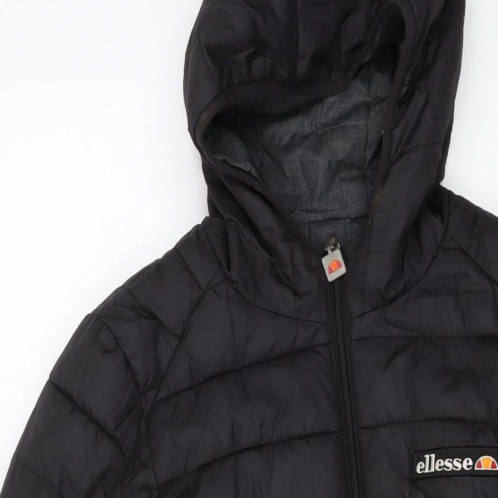 ellesse Womens Black Puffer Jacket Jacket Size 8 Zip