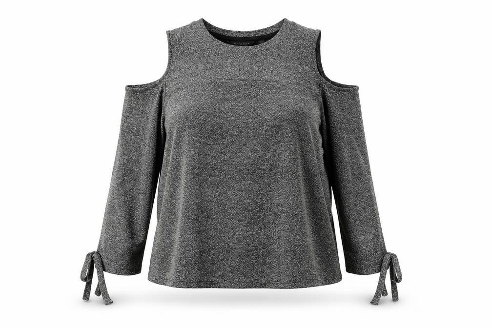 Womens UK Size 18 Dorothy Perkins Silver Basic Blouse
