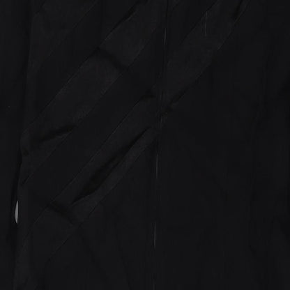 Brand and care label for Louis Feraud women’s black polyester sheath, size UK 12, round neck zip