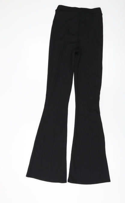 Womens UK Size 8 PRETTYLITTLETHING Regular Fit  Black Trousers