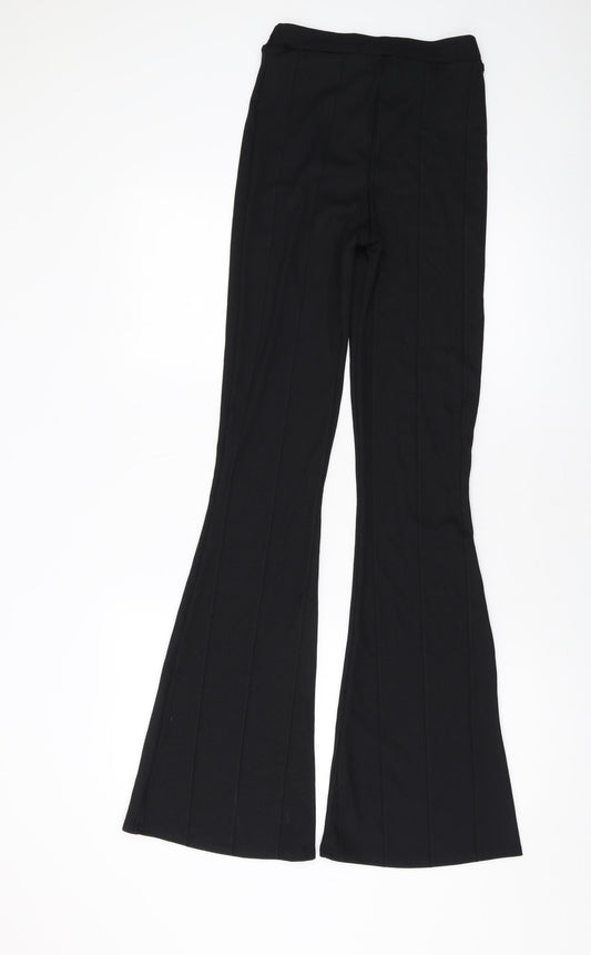 Womens UK Size 8 PRETTYLITTLETHING Regular Fit  Black Trousers