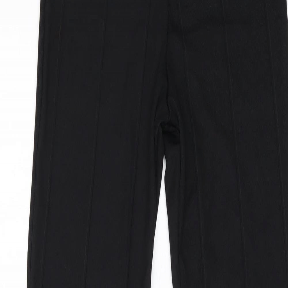 Womens UK Size 8 PRETTYLITTLETHING Regular Fit  Black Trousers